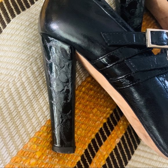 Kate Spade Scarlett Black Leather Mary Jane Heels - Picture 7 of 11